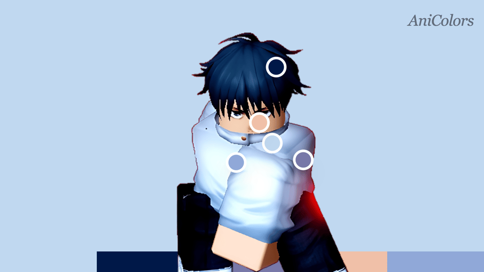 Cursed Love (yuta) Color Palette - Anime Rangers X